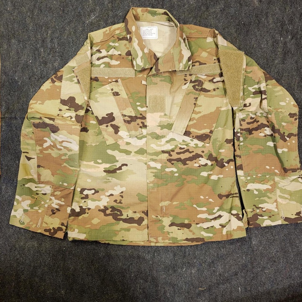 US Army Multicam OCP ACU Field Shirt BDU Top Camouflage Mens XS Short